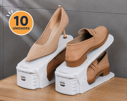 Organizadores Dobles para Zapatos Ajustable – 10 Unidades