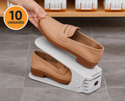 Organizadores Dobles para Zapatos Ajustable – 10 Unidades